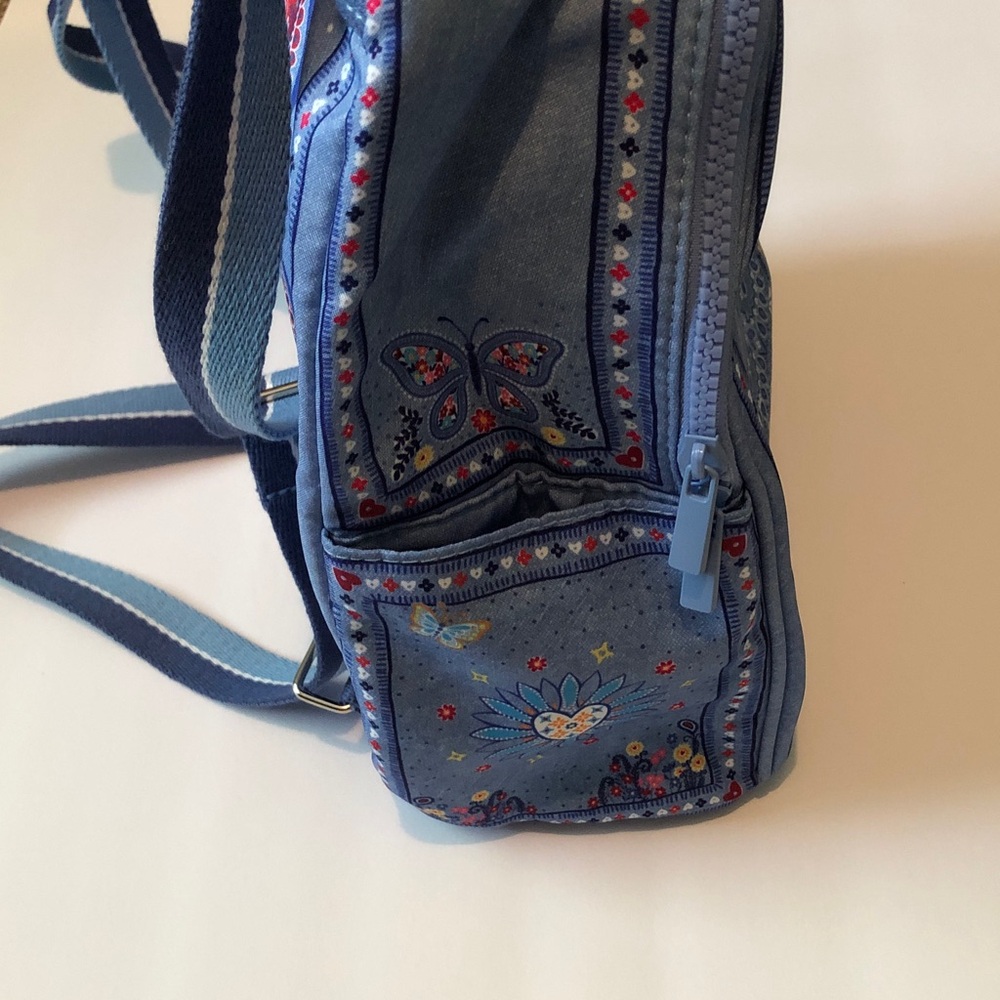 Brighton denim-look bandana butterfly mini backpack - Picture 4 of 9